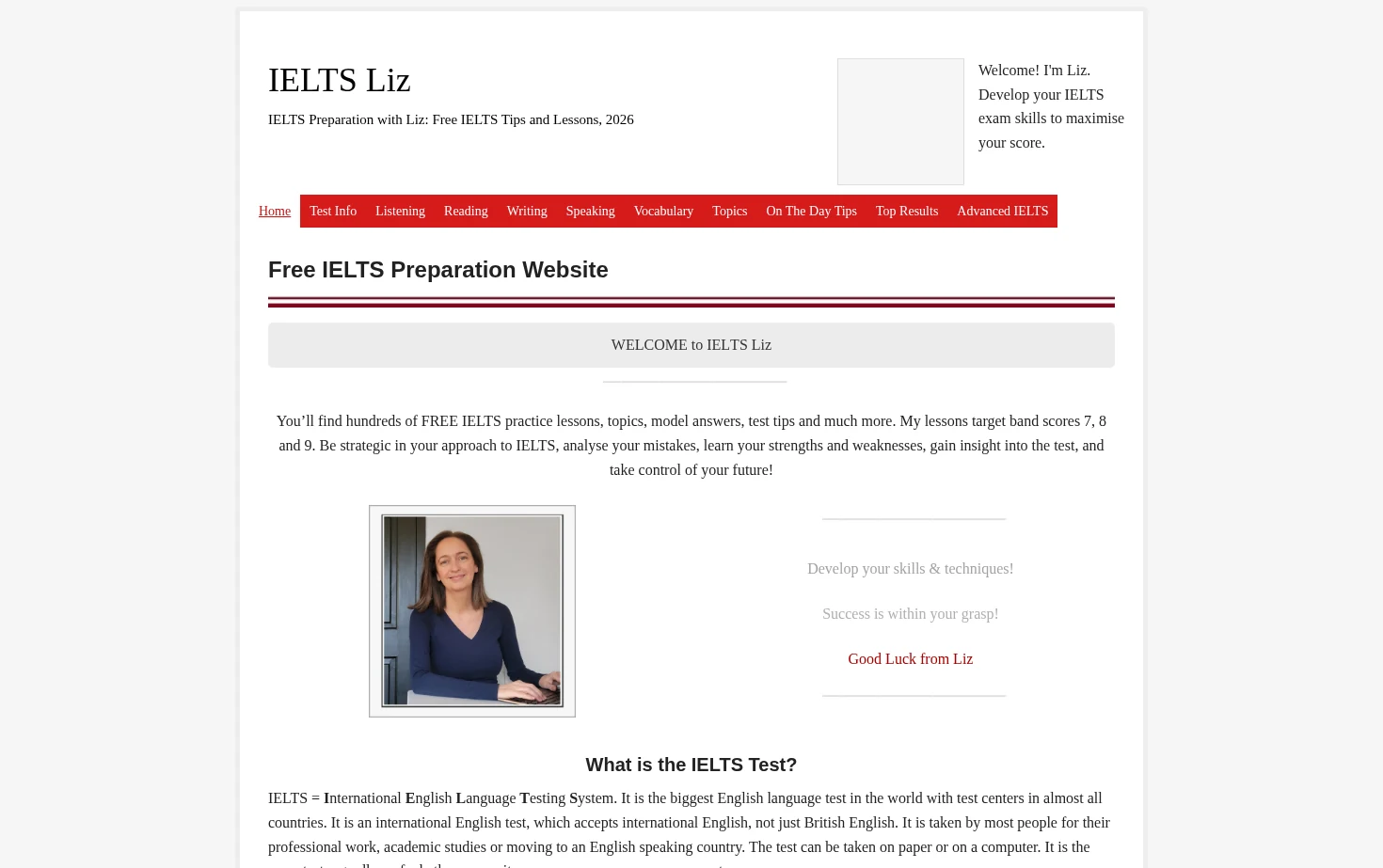 IELTS Liz 页面快照